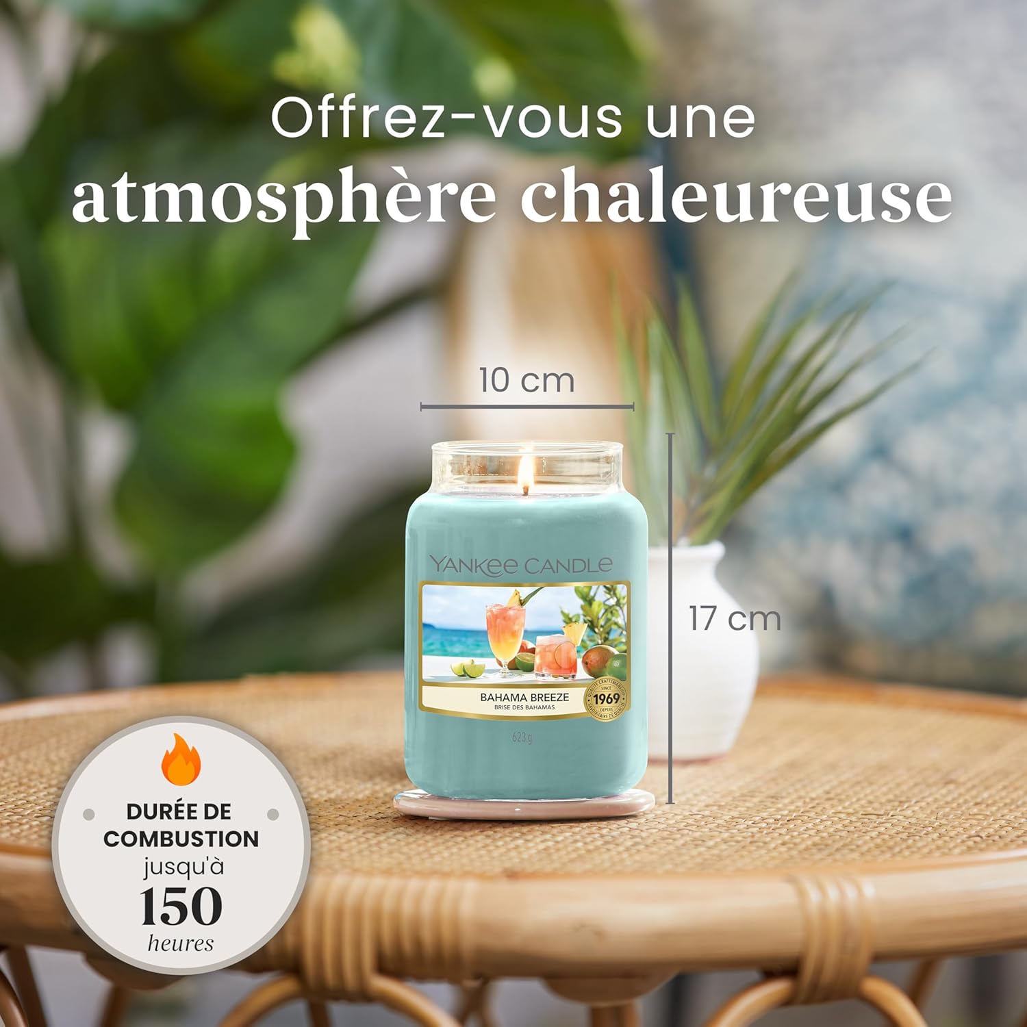 Thumbnail 4 de Bougie parfumée Yankee Candle | Grand pot Bahama Breeze – 150 h, parfum tropical