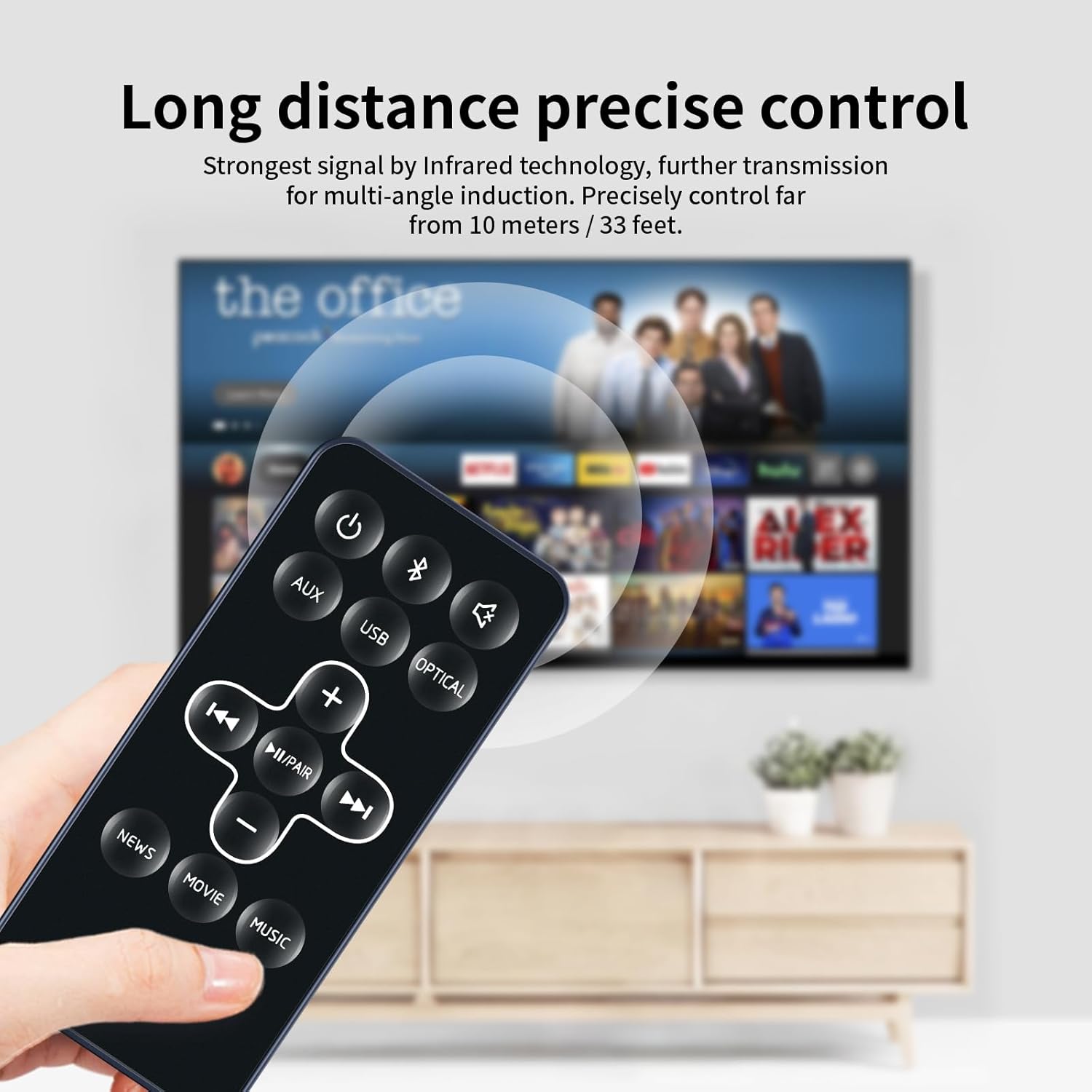 Thumbnail 3 de TCNOUMT replacement remote control for TCL 2.0 channel sound bar SB-TS5000 (TS5000)