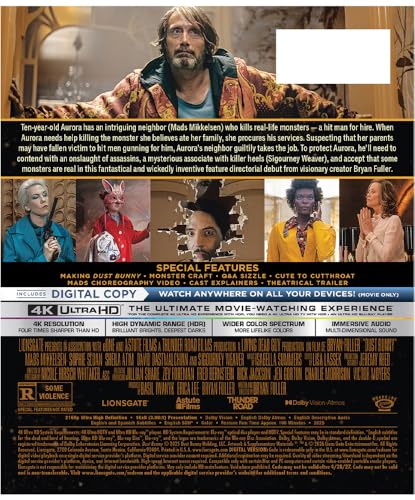 Detalle 2 de Dust Bunny (4K UHD + Digital Insert) – Lionsgate