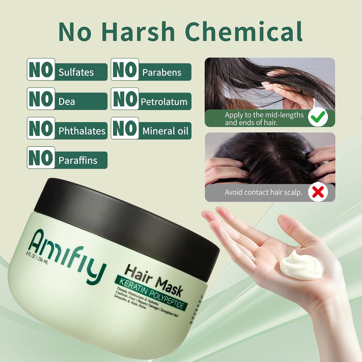 Thumbnail 6 de Amifiy Keratin Hair Mask, 8 fl oz