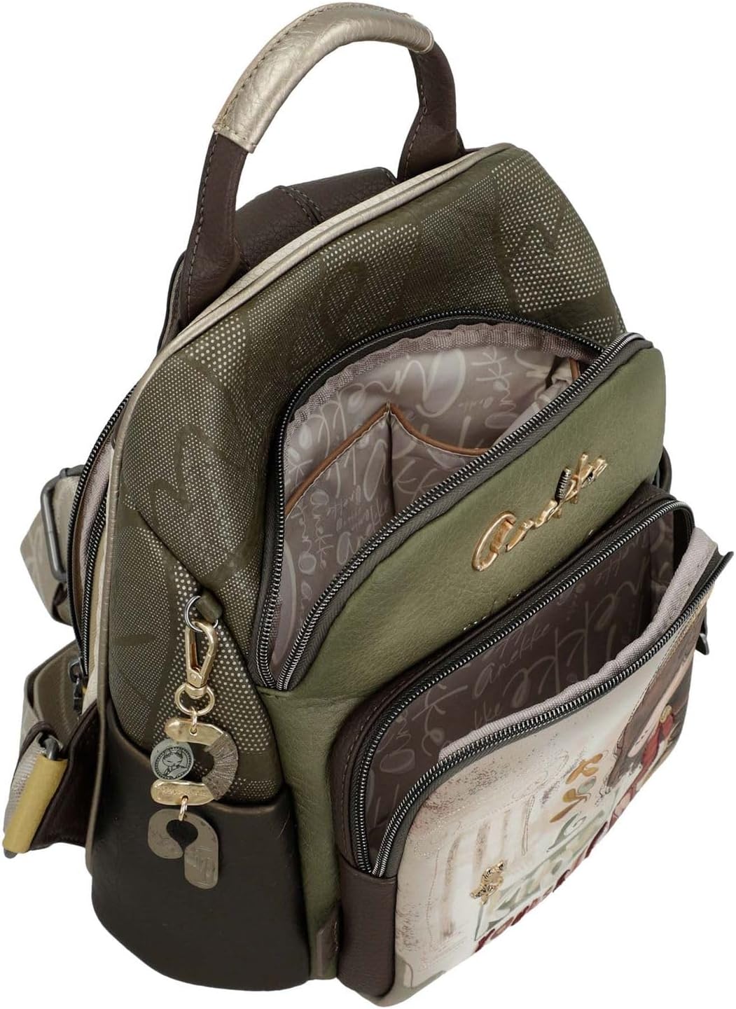 Thumbnail 6 de Anekke Mochila con bolsillo frontal Muse: estilo inspirado en el arte para el día a día