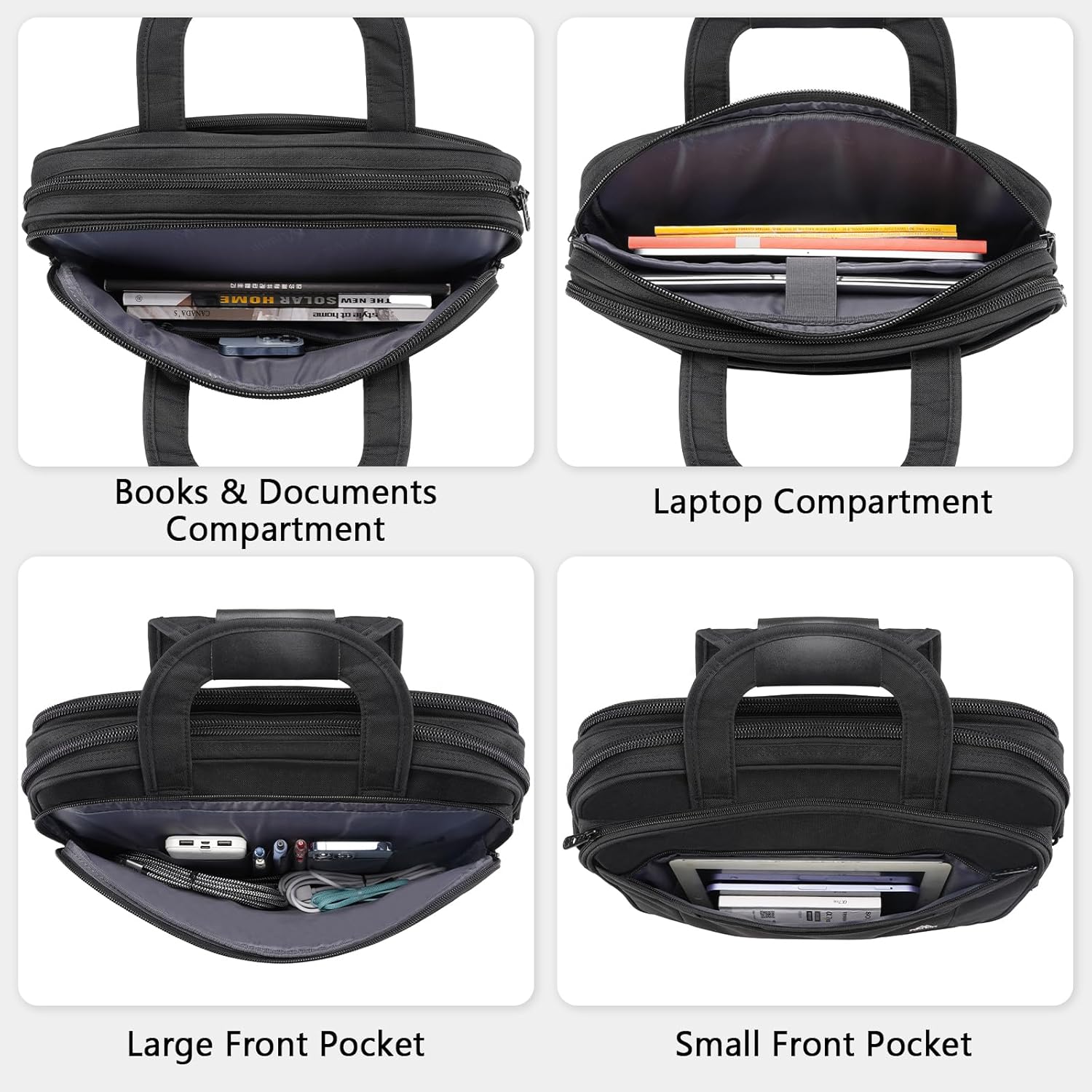 Detalle de MATEIN Laptoptasche 15,6 Zoll Business-Umhängetasche 💼