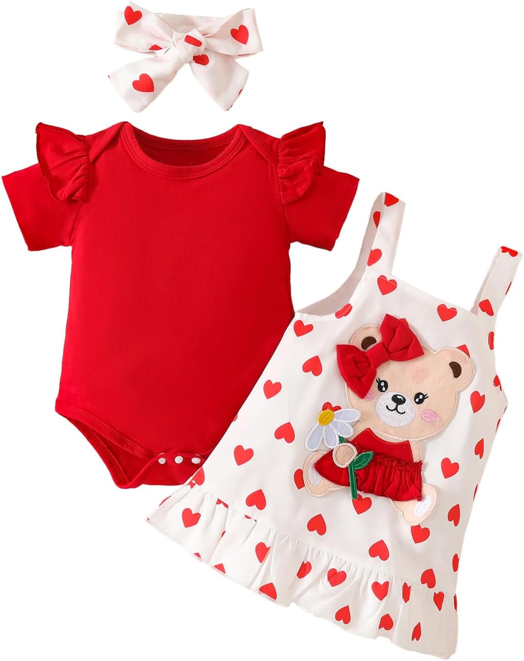Thumbnail 2 de UUAISSO robe imprimée cœur bébé 0-18 mois ⚙