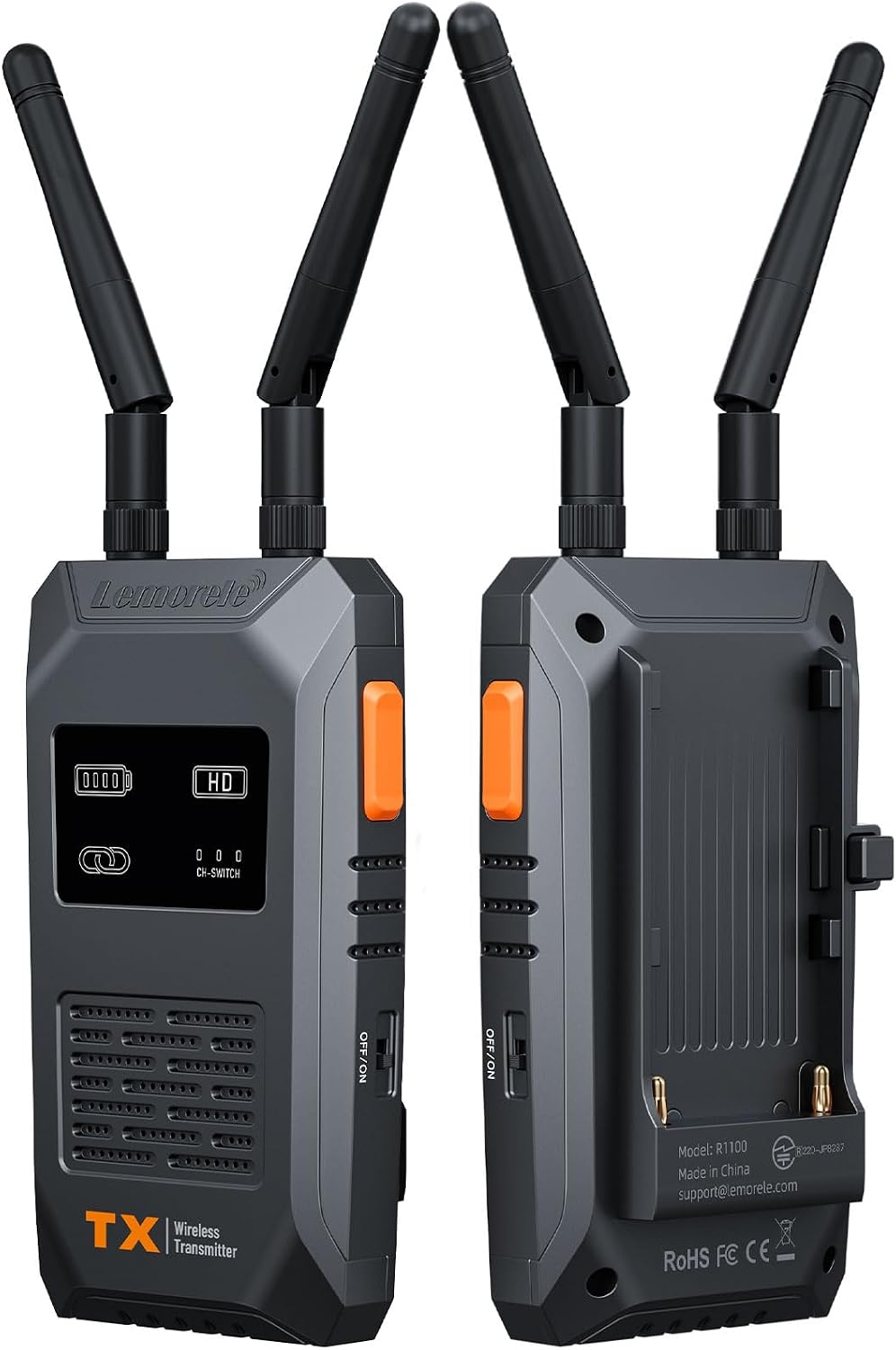 Lemorele Wireless Video Transmission System — 656ft/200m Range, 1080P60 with Ultra-Low Latency