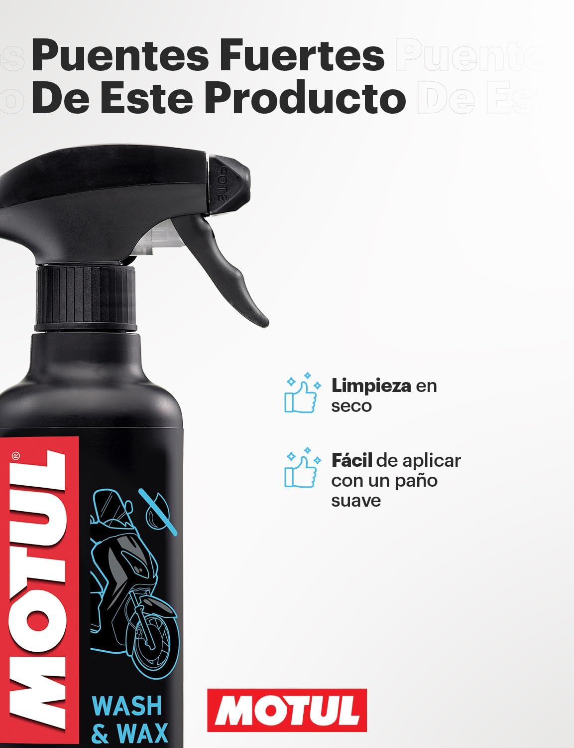 Thumbnail 3 de Motul Wash & Wax E1 400 ml Limpiador en Seco