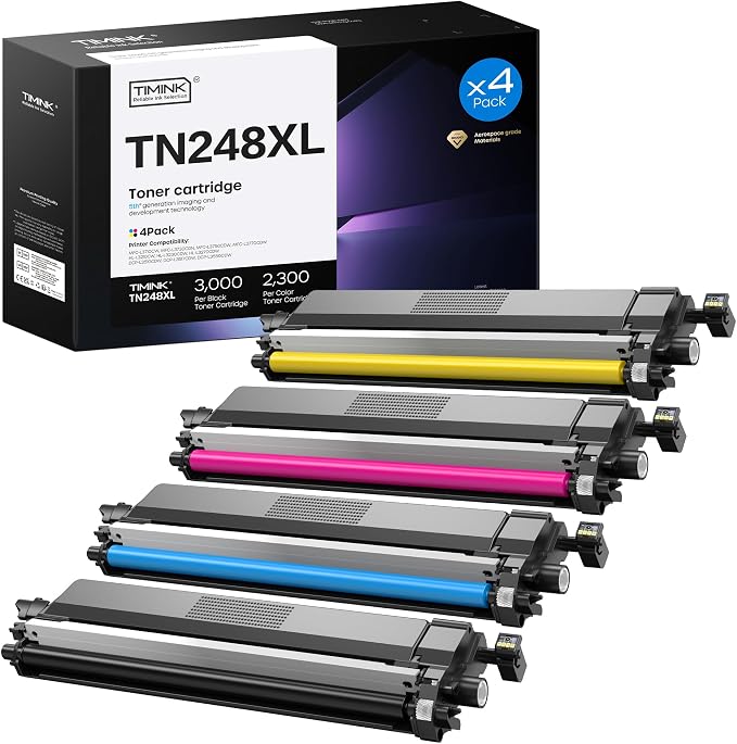 Detalle de Timink TN248XL 💾 Cartuchos de toner compatible para Brother