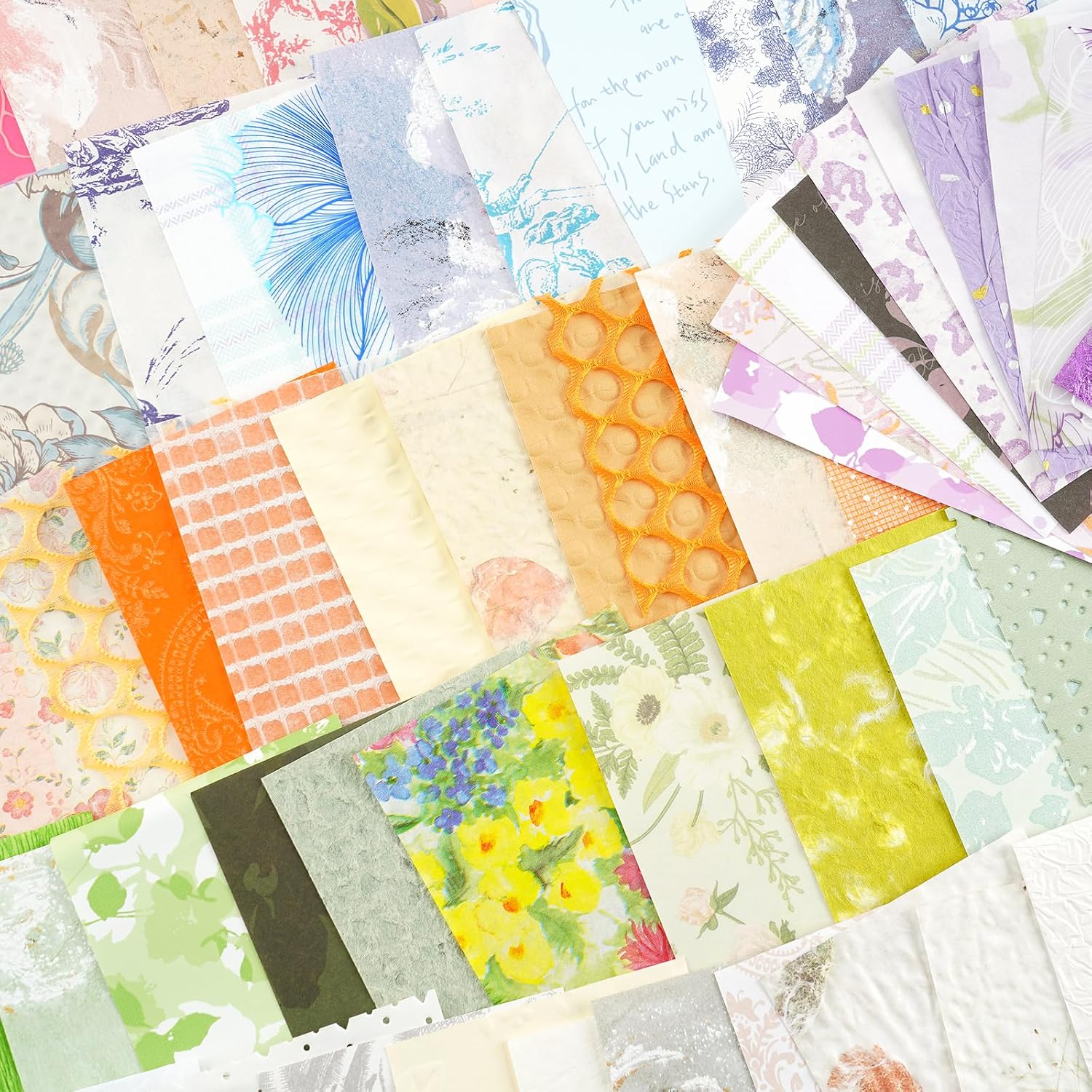 Thumbnail 4 de Floral Scrapbook Paper Set 160 Sheets