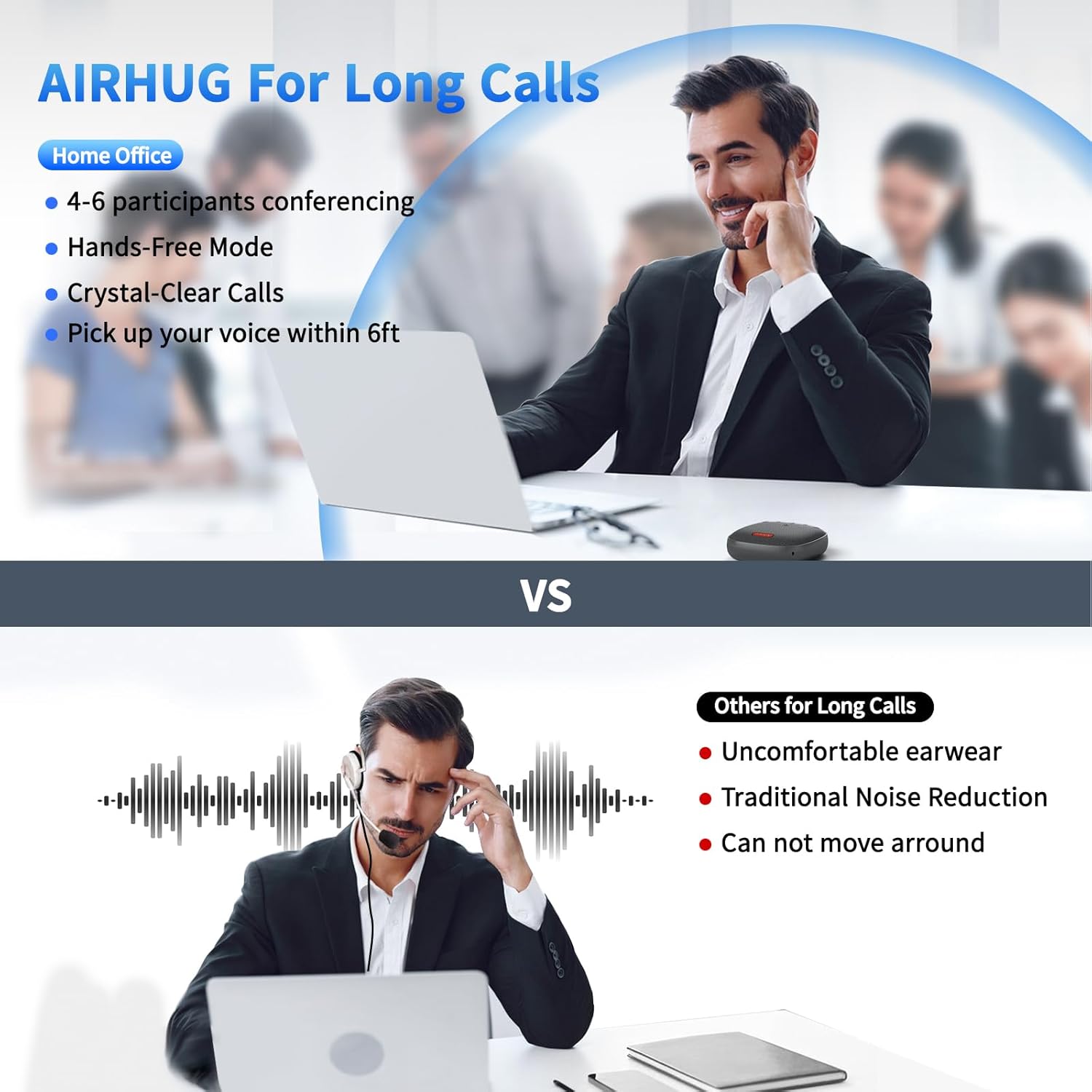 Thumbnail 4 de AIRHUG AIRHUG 01 Bluetooth Konferenzlautsprecher Mikrofon
