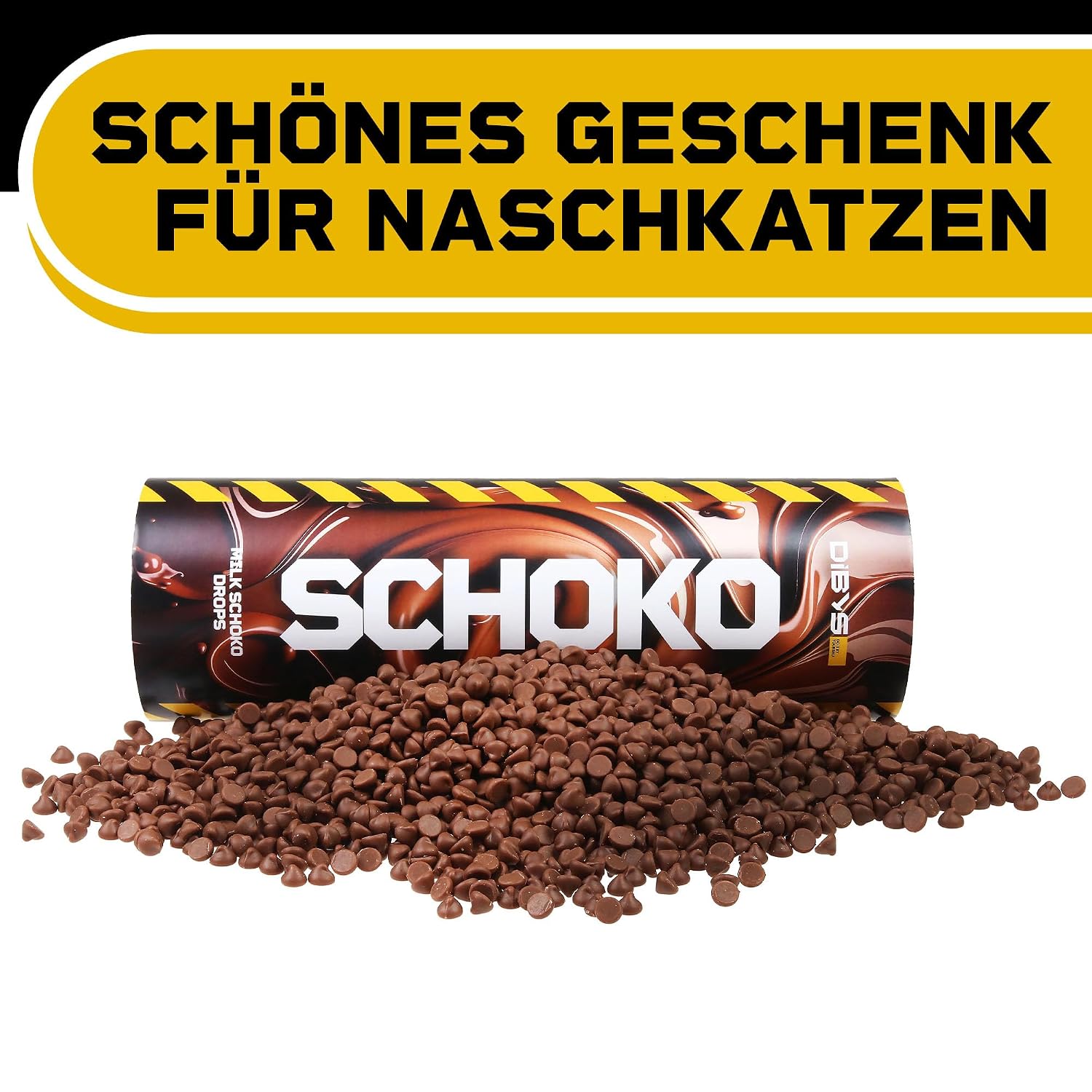 Thumbnail 6 de DIBYS Schokodrops 900 g – Belgische Vollmilch-Schokolade zum Schmelzen für Schokobrunnen & Fondue (Geschenkdose)