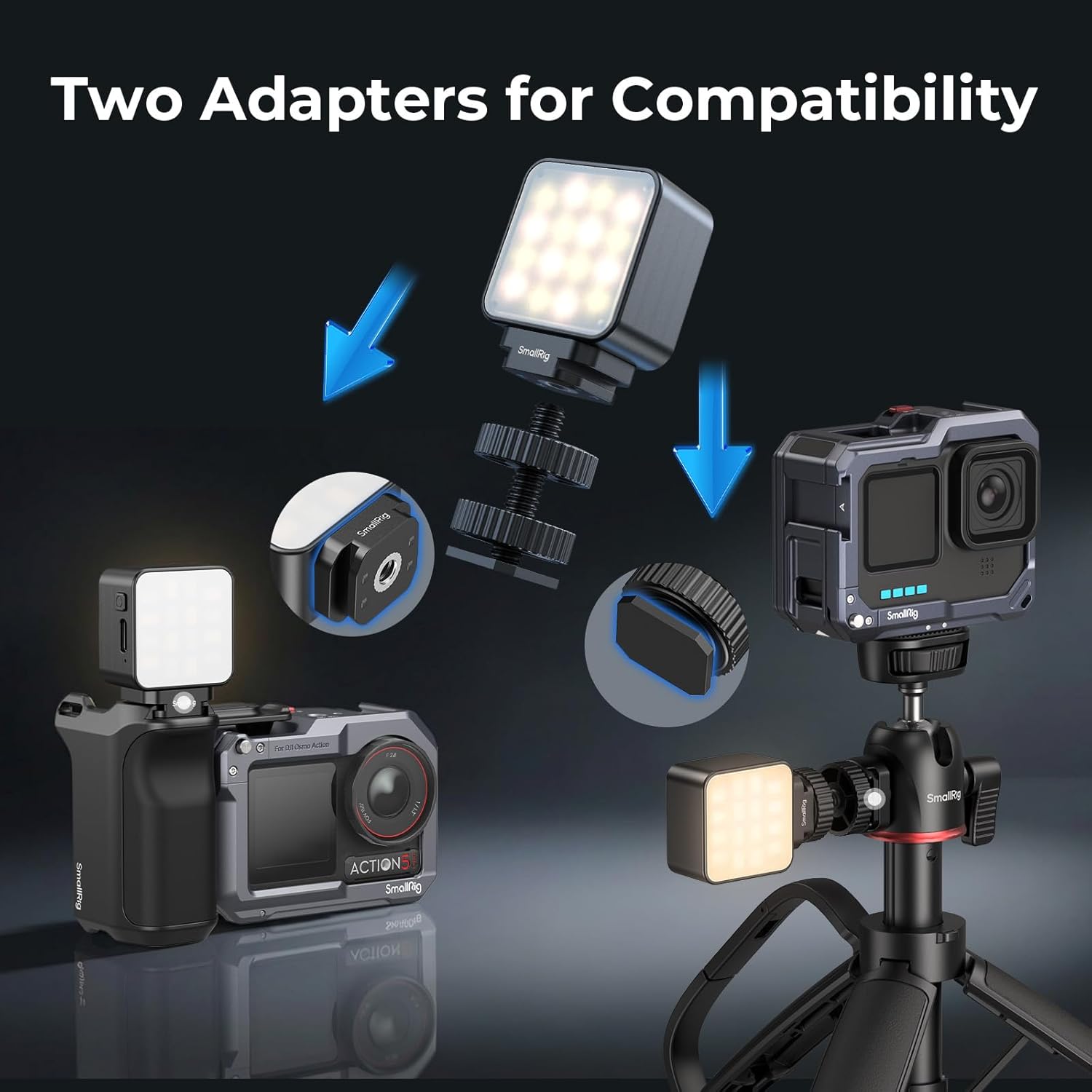 Thumbnail 3 de SmallRig 5446B Mini Lampe LED Magnétique pour Caméras d’action — éclairage fiable et portable