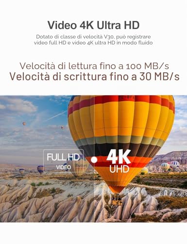 Detalle de Netac Micro SD 64 GB UHS-I A1 V30: velocità affidabile per foto, video 4K e giochi