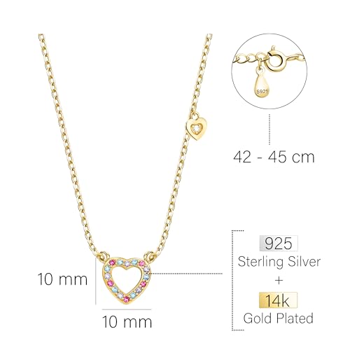 Detalle 2 de Collier Sofia Milani argent 925 zircon cœur ⚖
