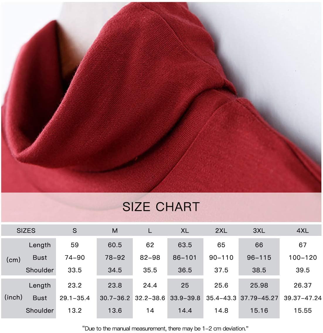 Detalle de STARBILD långärmad topp med hög hals, stretch och slim fit