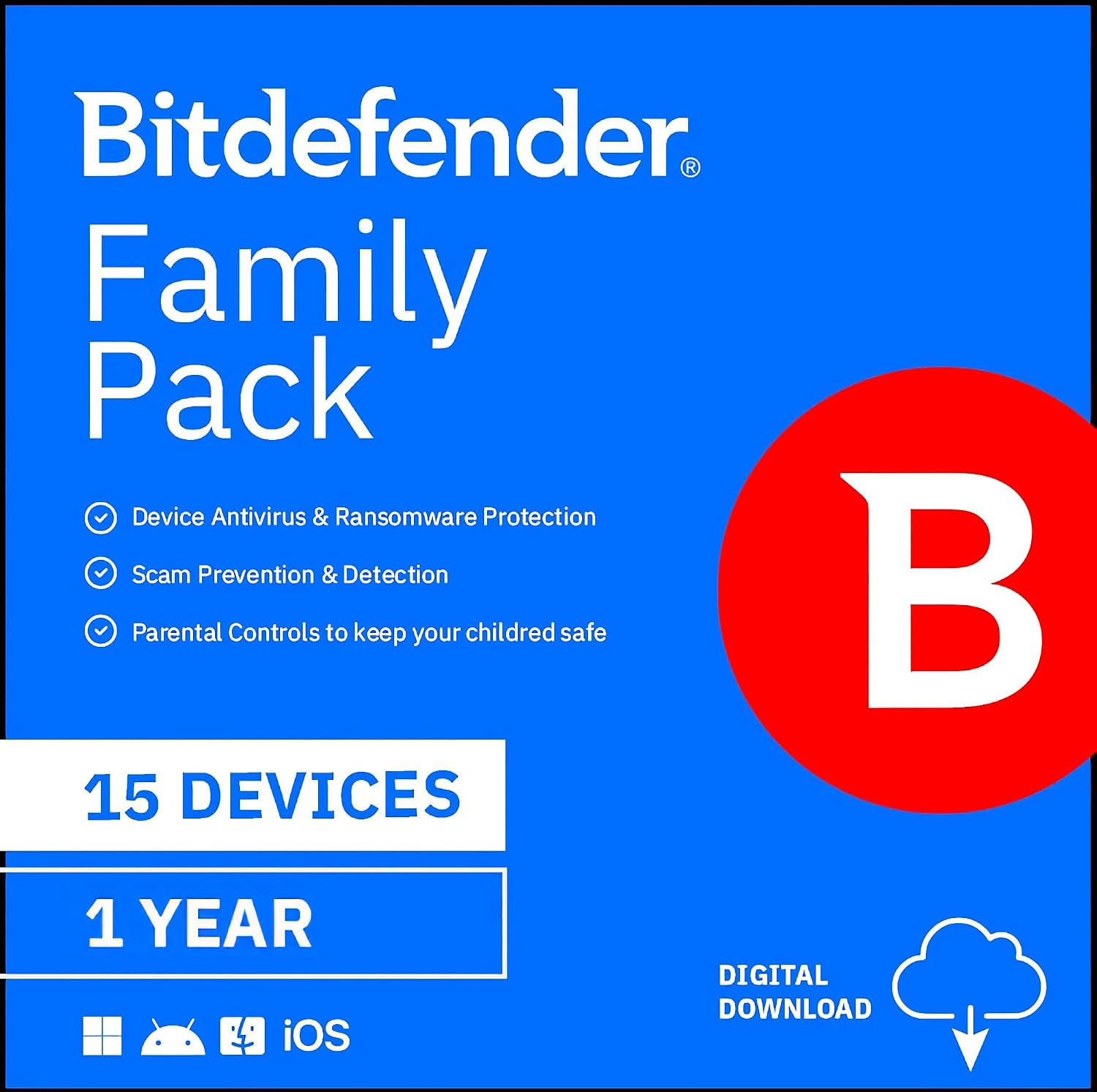 Detalle 2 de Bitdefender Family Pack 15 Devices (2-Year) — Activation Code by Email