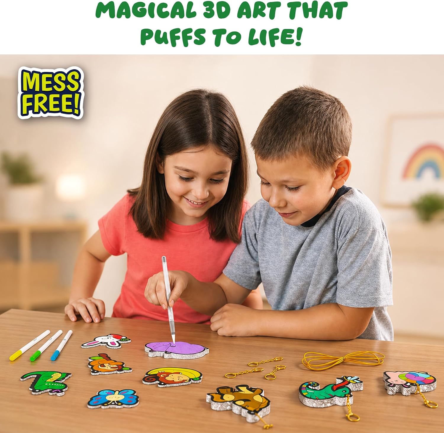 Thumbnail 1 de Skillmatics Aqua Puffs Animals: Magical Water-Activated Puff Art for Kids
