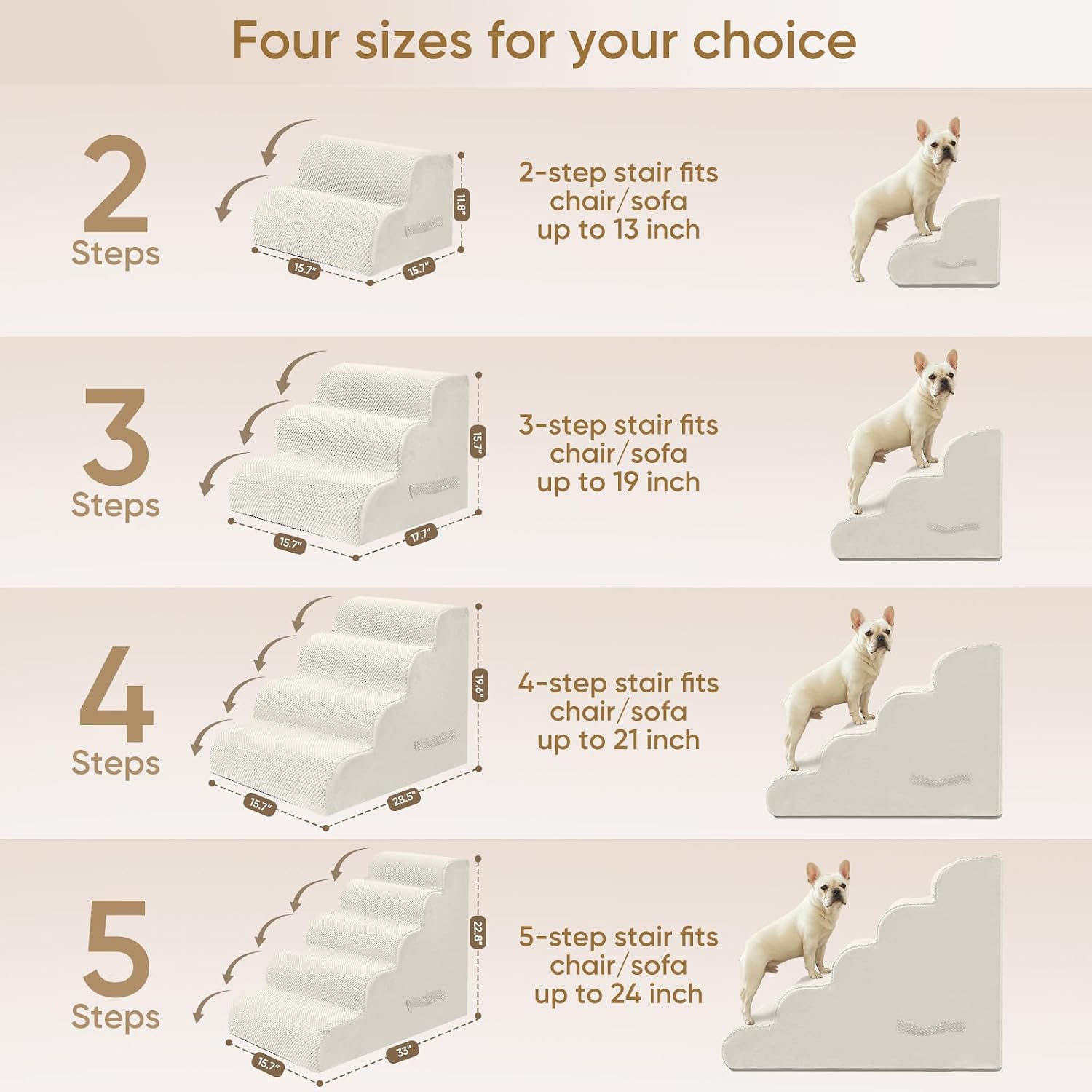 Detalle 2 de PAWSCRAT Dog Stairs 19.6-inch