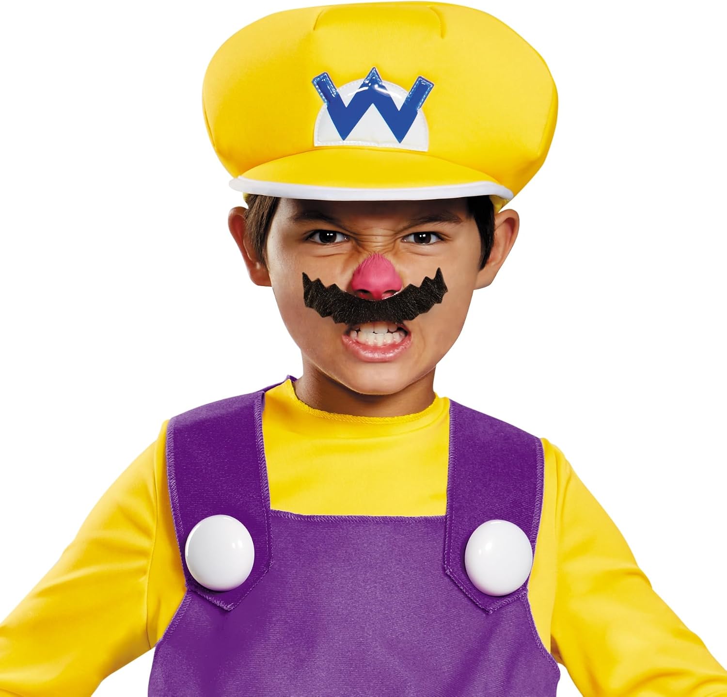 Detalle 2 de Disguise Wario Deluxe Super Mario Bros. Costume with Inflatable Belly