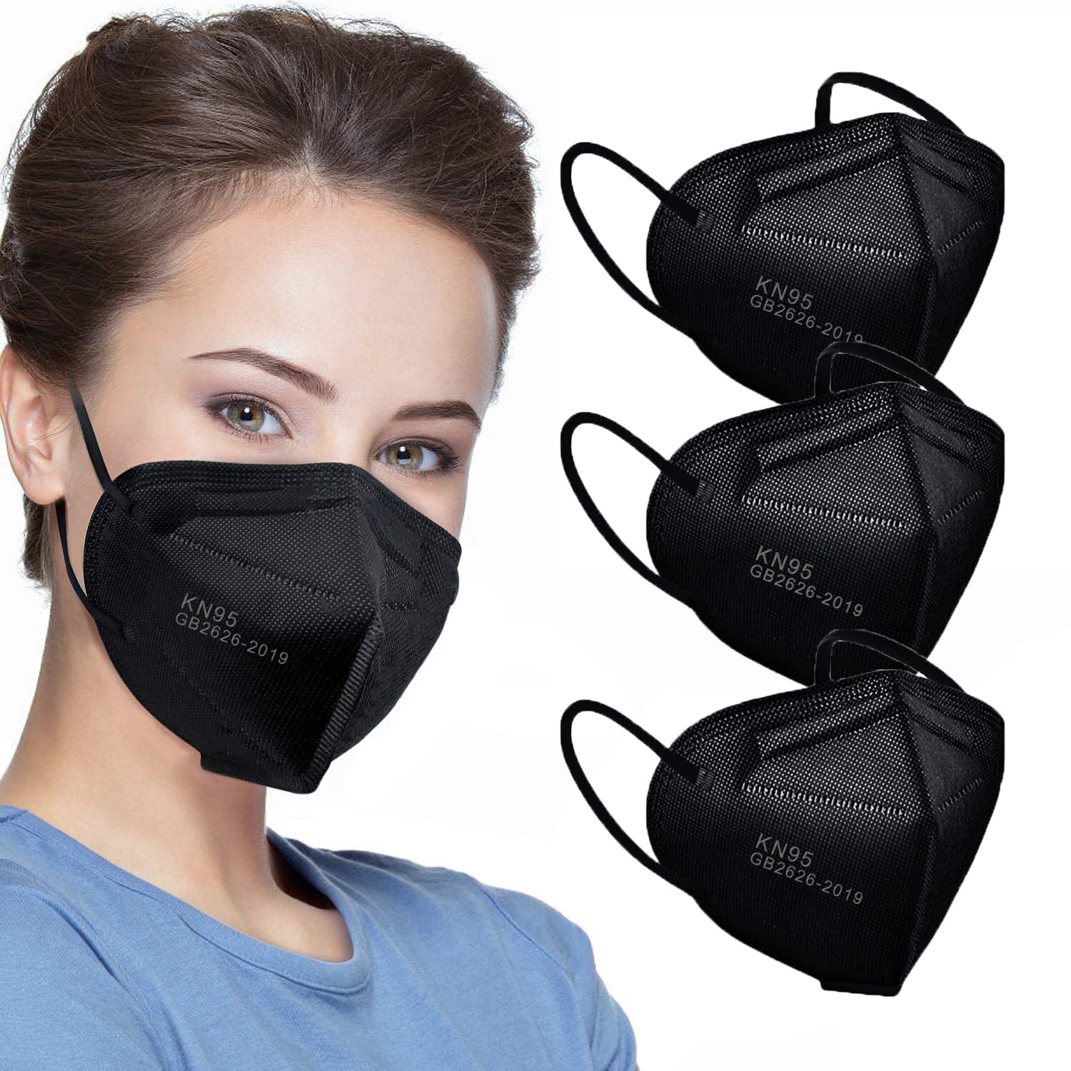 Detalle 2 de LEMENT KN95 Mask Black 50 Pack