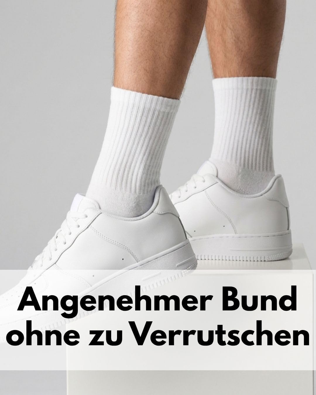 Detalle 2 de sockenkauf24 Herren Tennissocken (6 Paar) mit verstärkter Ferse und gepolsterter Sohle – atmungsaktiv, Baumwolle