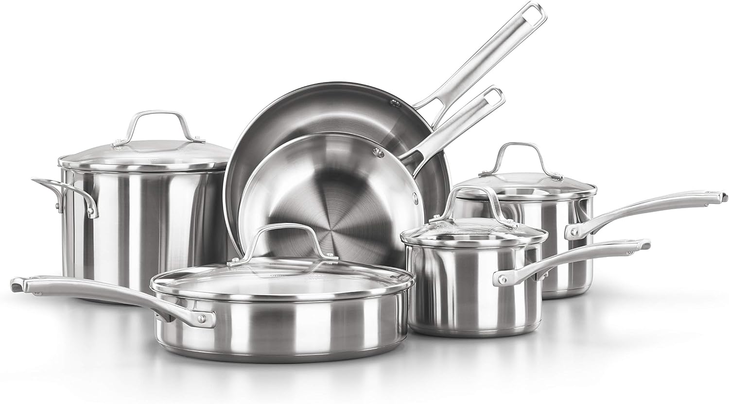 Detalle de Calphalon Stainless Steel Cookware Set, 3-Piece