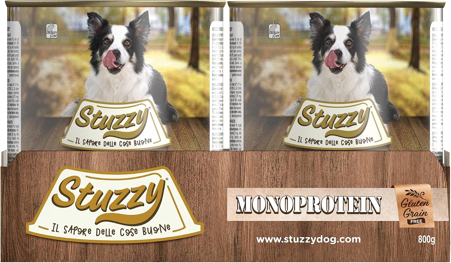 Detalle de Stuzzy Cibo Umido per Cani Adulti al Gusto Agnello – Monoproteico in Patè, 4,8 kg (6 lattine da 800 g)