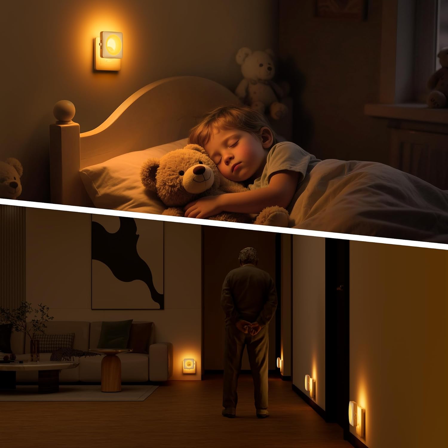 Thumbnail 5 de Luz Nocturna Infantil 1800K Ámbar con Sensor y LED 🌙