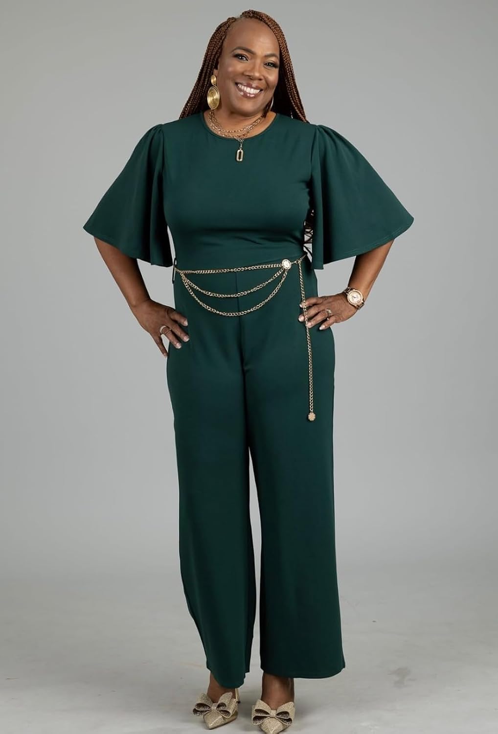Thumbnail 6 de BessCops Loose Belted Wide-Leg Jumpsuit