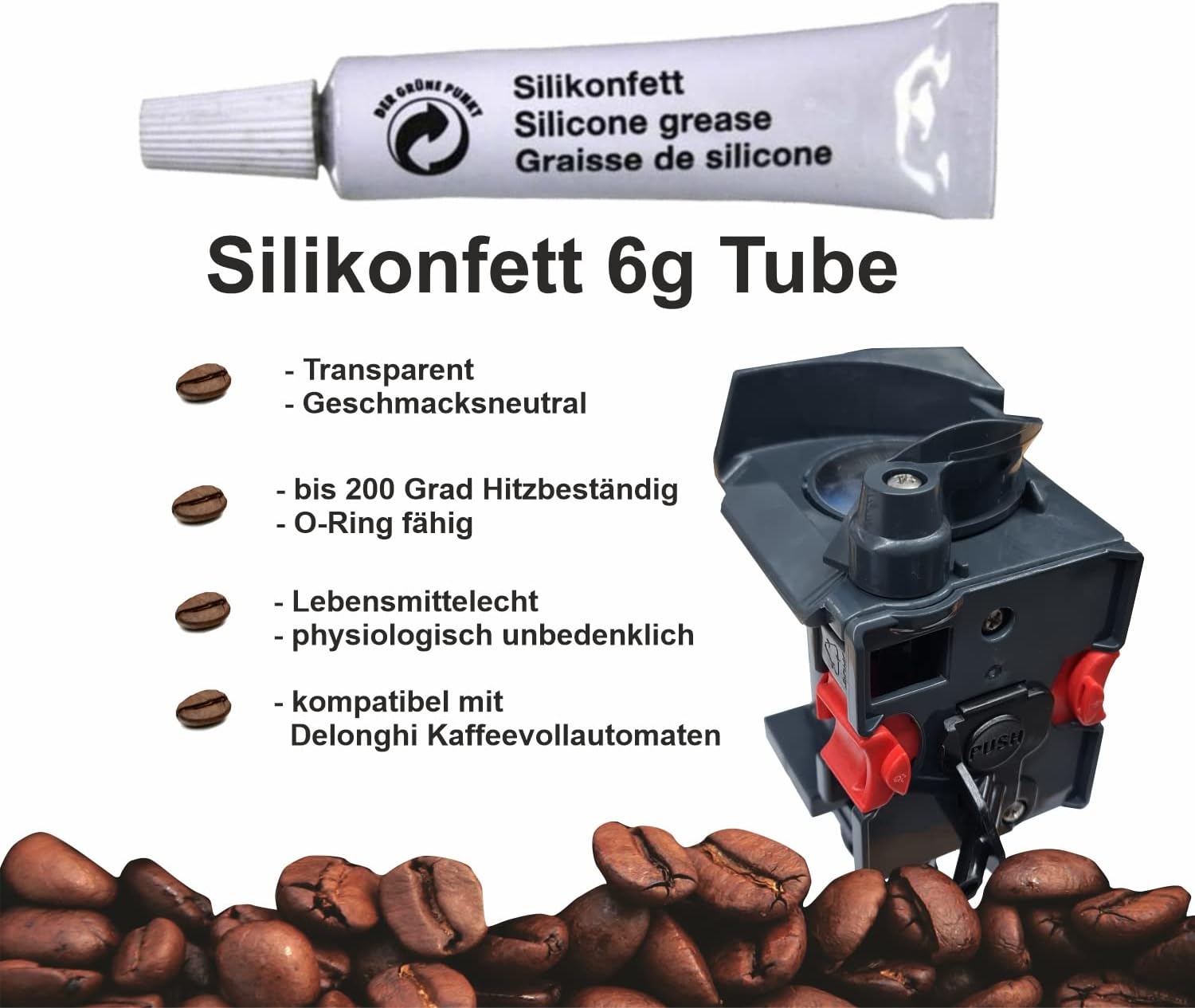 Thumbnail 3 de DeLonghi: Juego de Juntas y Grasa de Silicona para Cafeteras