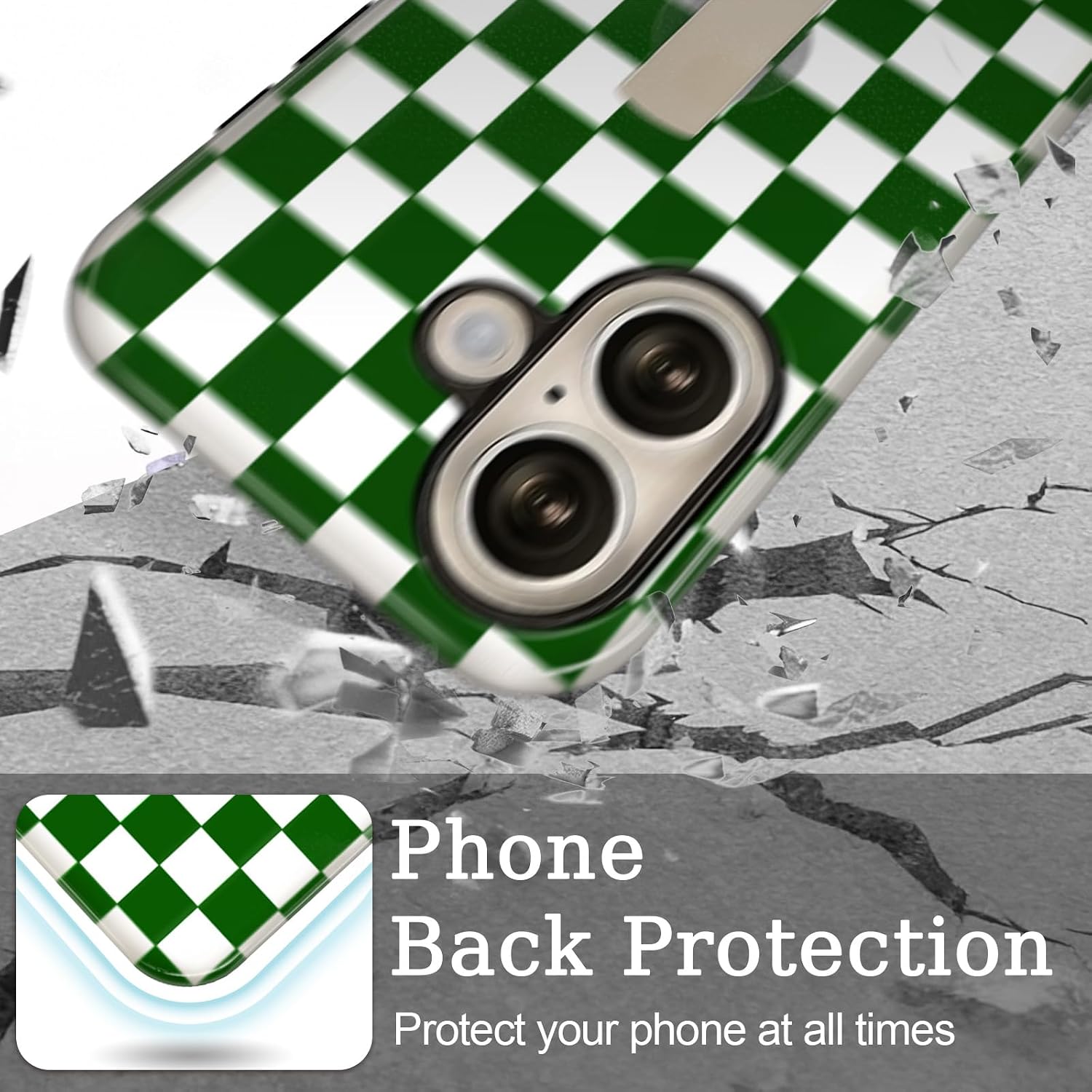 Detalle 2 de iPhone 16 Case with Checkerboard Kickstand