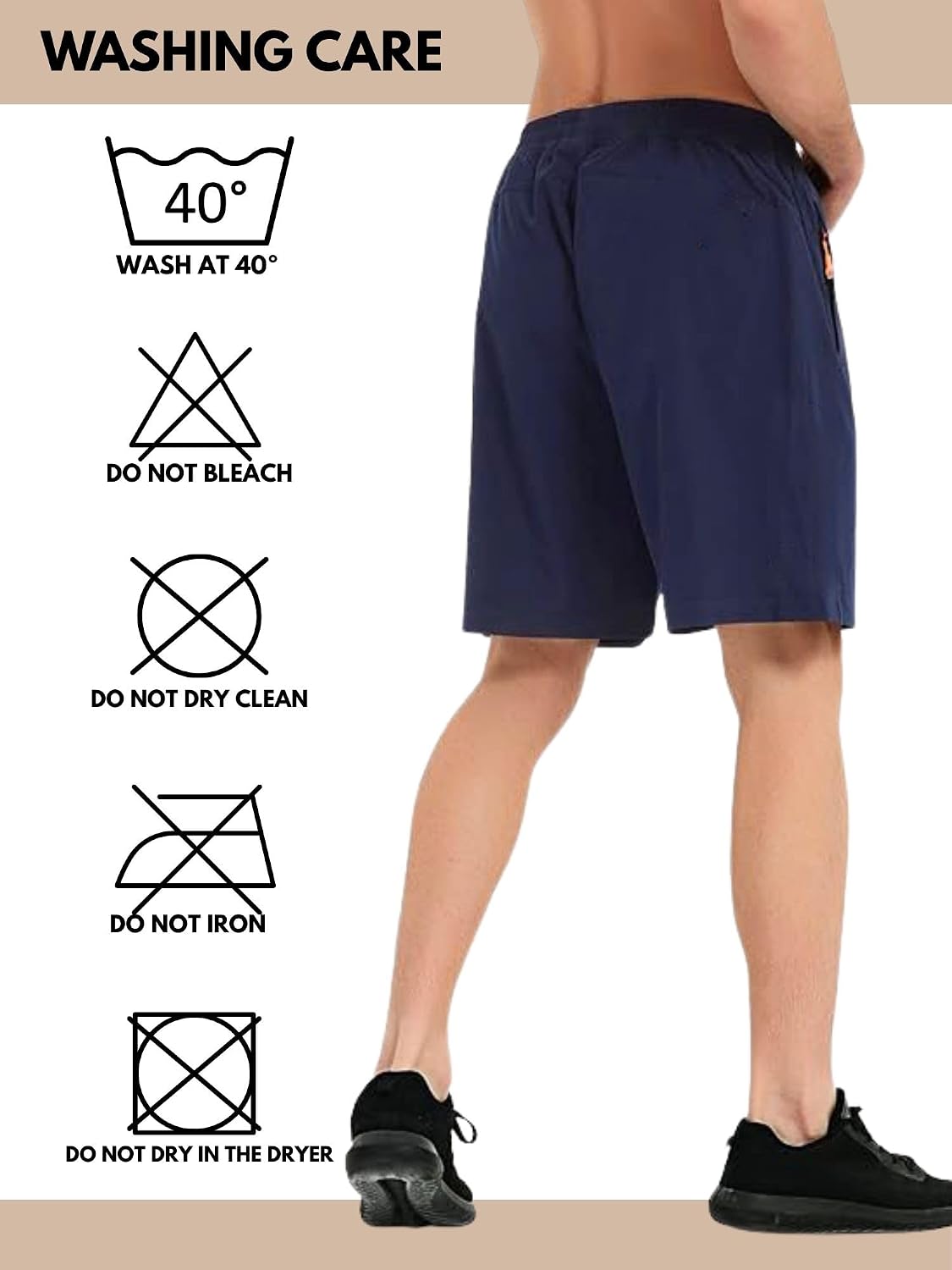 Detalle 2 de MAGIC SELECT Pantaloncini da Tuta da Uomo: comfort e versatilità per allenamenti e day-by-day