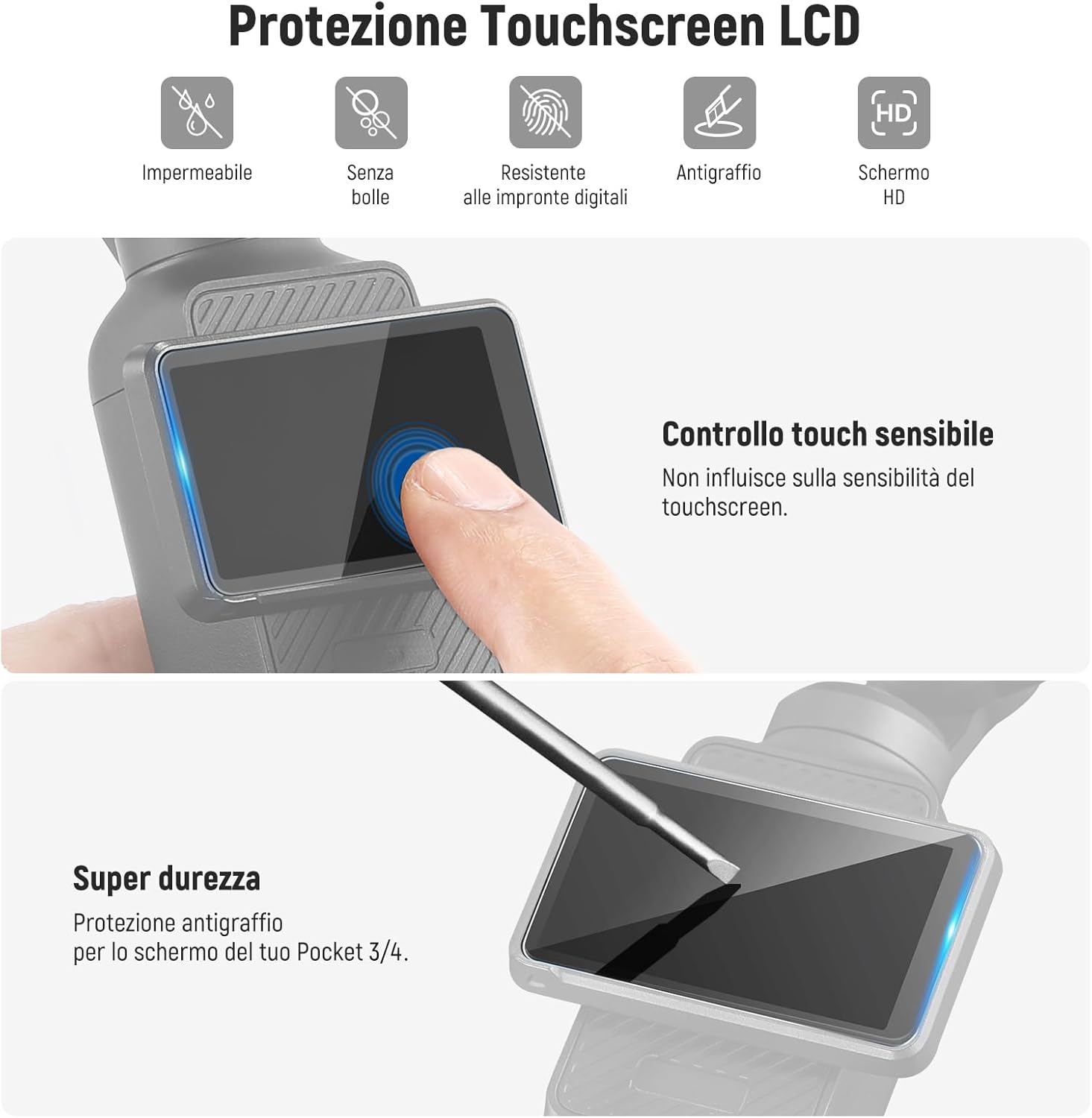 Thumbnail 3 de NEEWER Filtro ND variabile magnetico ND64–512 per DJI Osmo Pocket 4 e 3 (6–9 stop)