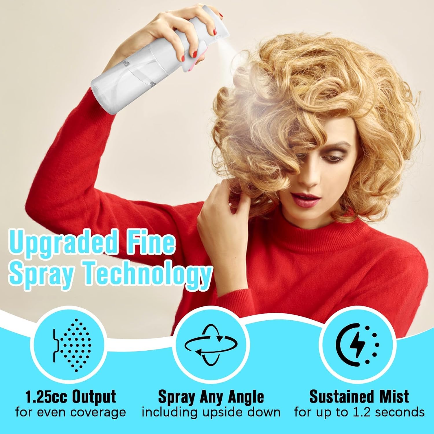 Detalle de Fun Gift Spray Bottle For Hair: Ultra-fine Mist for Hair, Plants and More