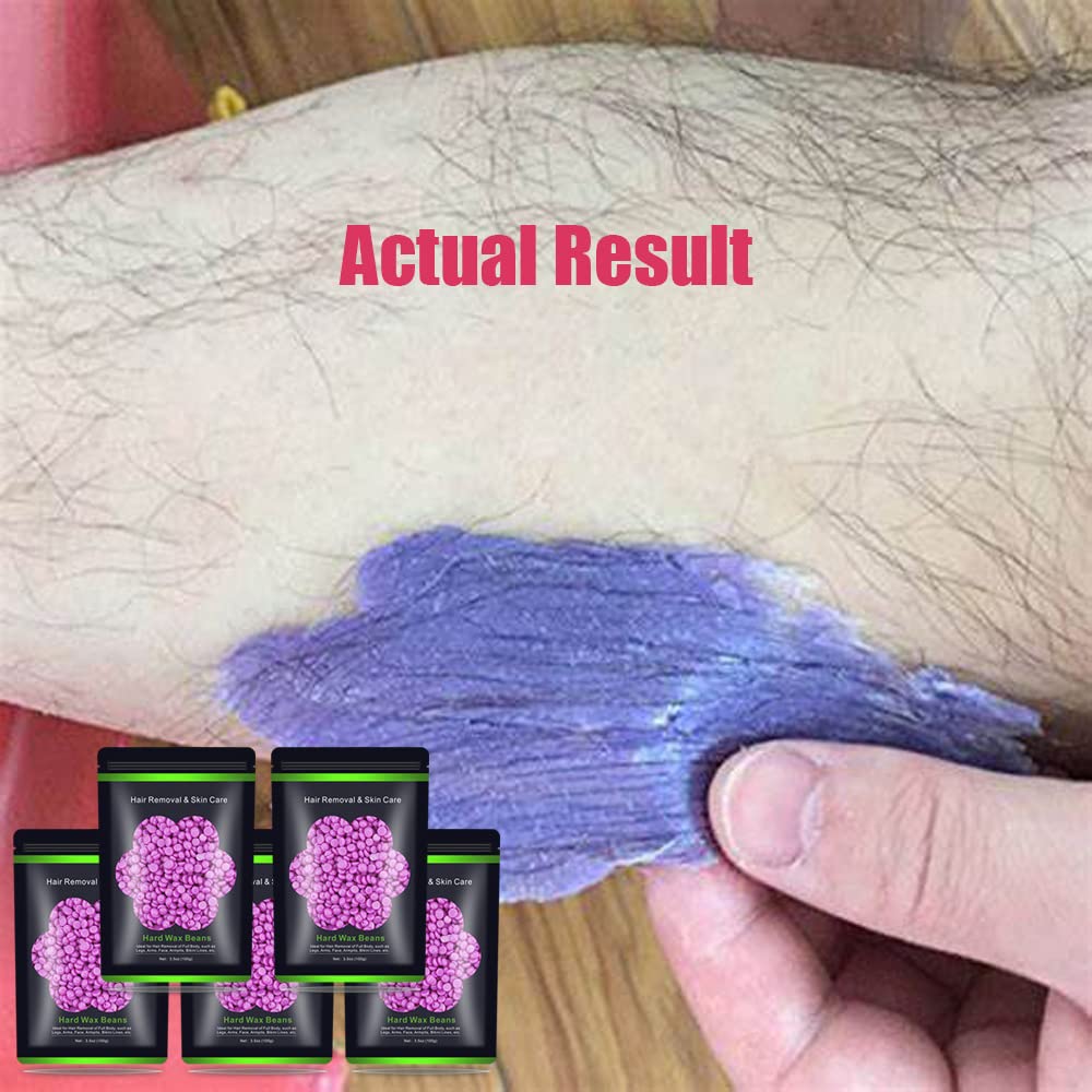 Detalle de Auperwel Wax Beads for Hair Removal — 1.1 lb Hard Wax Kit for Sensitive Skin