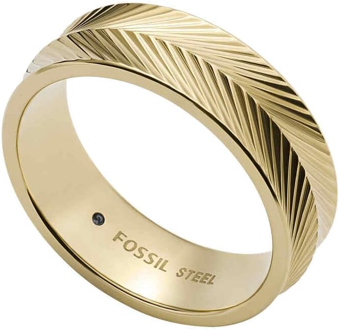 Thumbnail 4 de FOSSIL — Bagues en acier inoxydable doré pour femme, taille 17