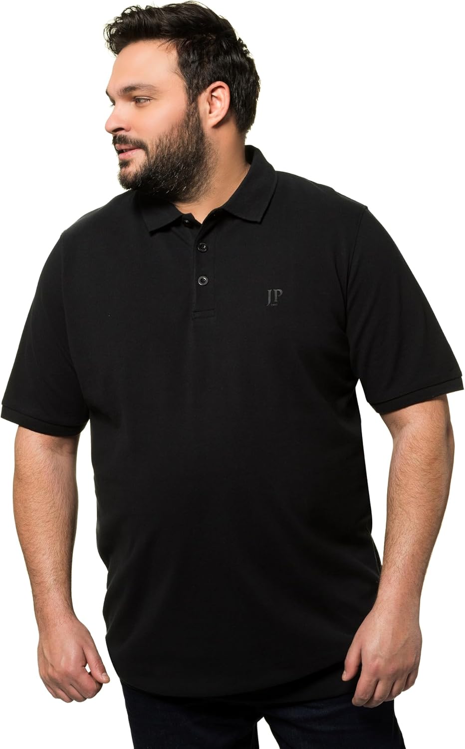 Detalle de JP1880 716822 herrplagg i stora storlekar, L–8XL och modern passform