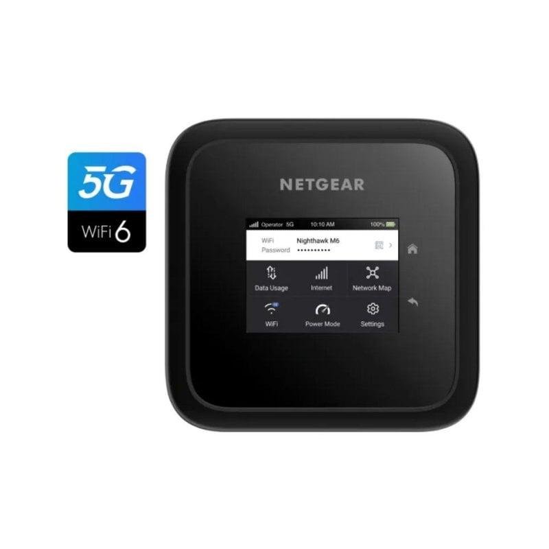 Detalle 2 de Netgear Nighthawk M6: router 5G/LTE WiFi 6 portátil con pantalla LCD y batería extraíble