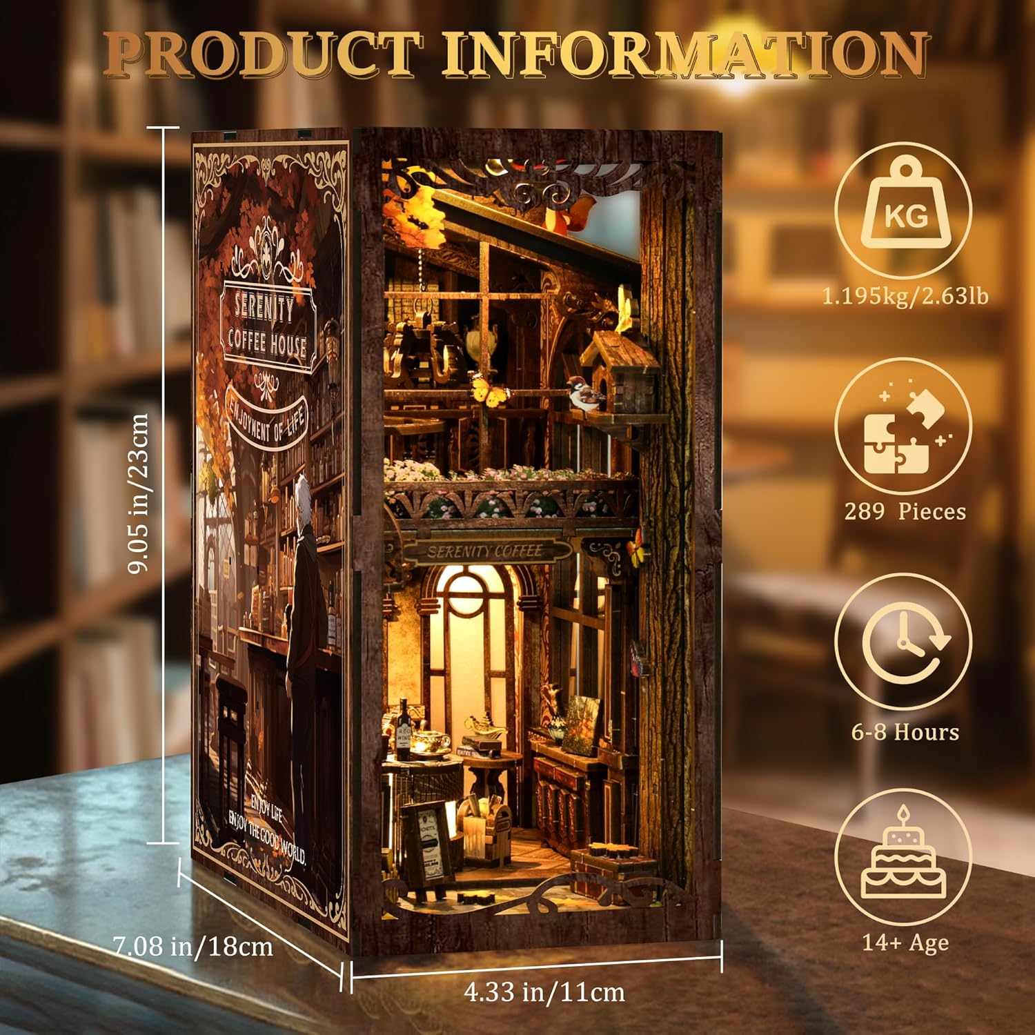 Detalle 1 de Book Nook Kit für Erwachsene 14+