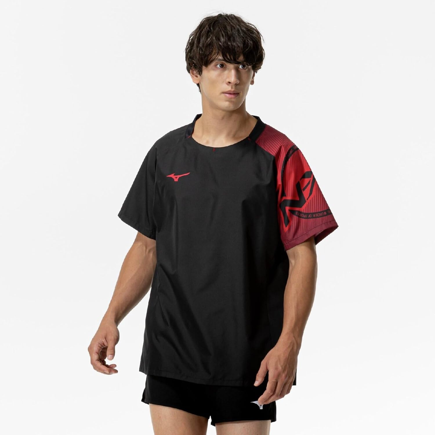 Detalle 2 de MIZUNO N-XT V2MEC000 バレーボール用半袖ピステ・ブレーカーシャツ ユニセックス