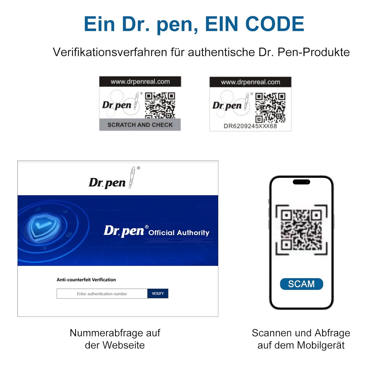 Thumbnail 2 de Dr. pen M8 Microneedling Stift – Home-Profi zur Hautpflege mit 8 sterilen Patronen, 6 Intensitätsstufen und 0–2,5 mm