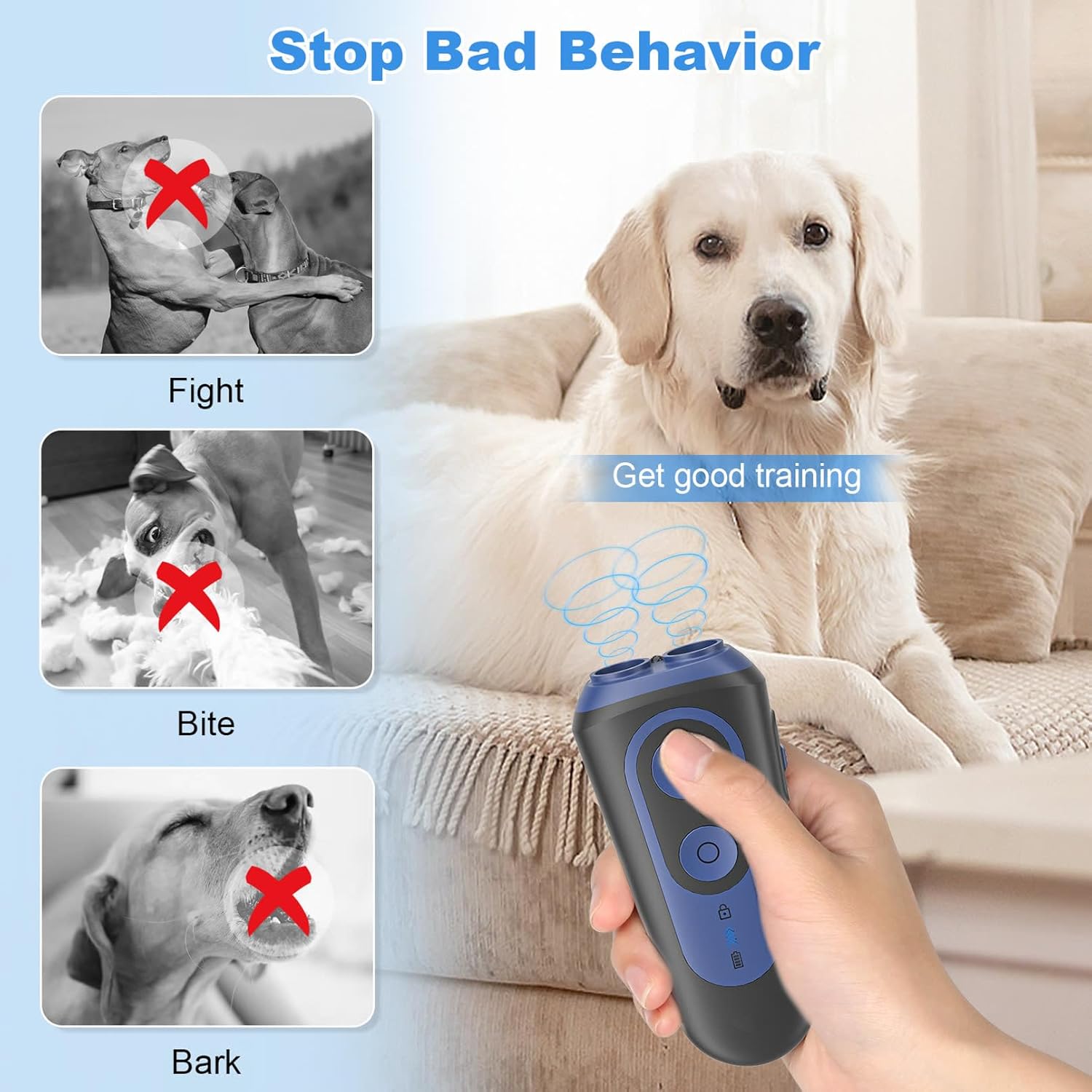 Thumbnail 1 de Holercoco Ultrasonic Anti Barking Device for Dogs
