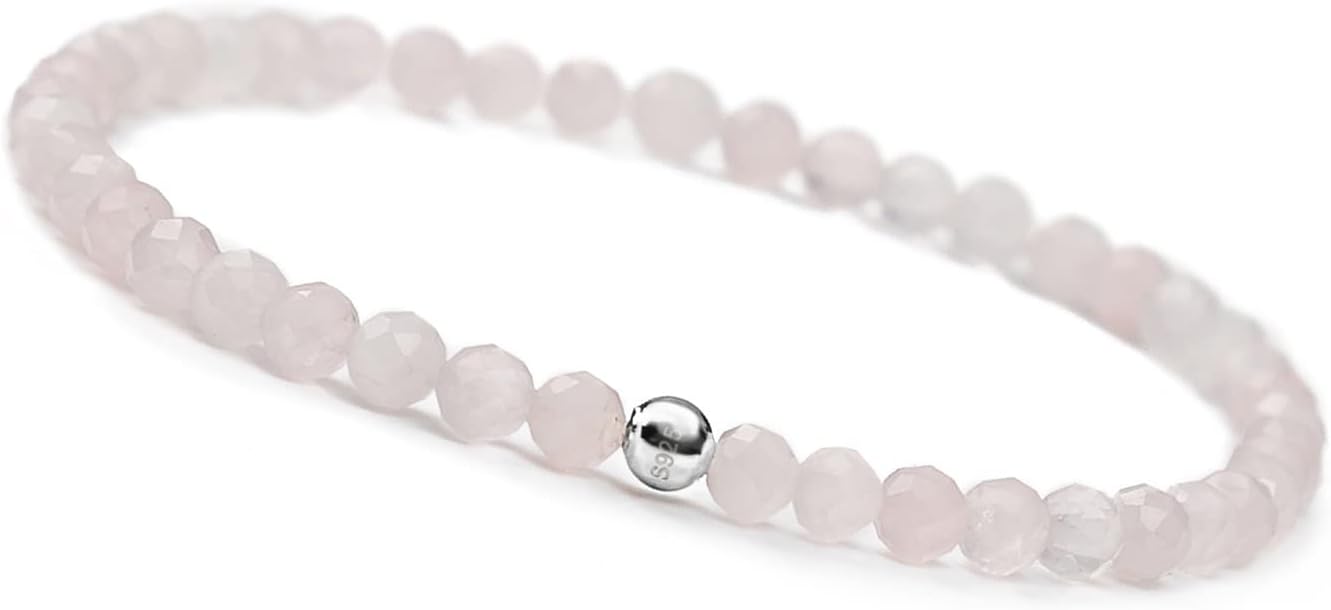 Detalle de GD GOOD.designs EST. 2015 Bracelet de perles avec pierres naturelles et perle en argent 925 – 18 cm