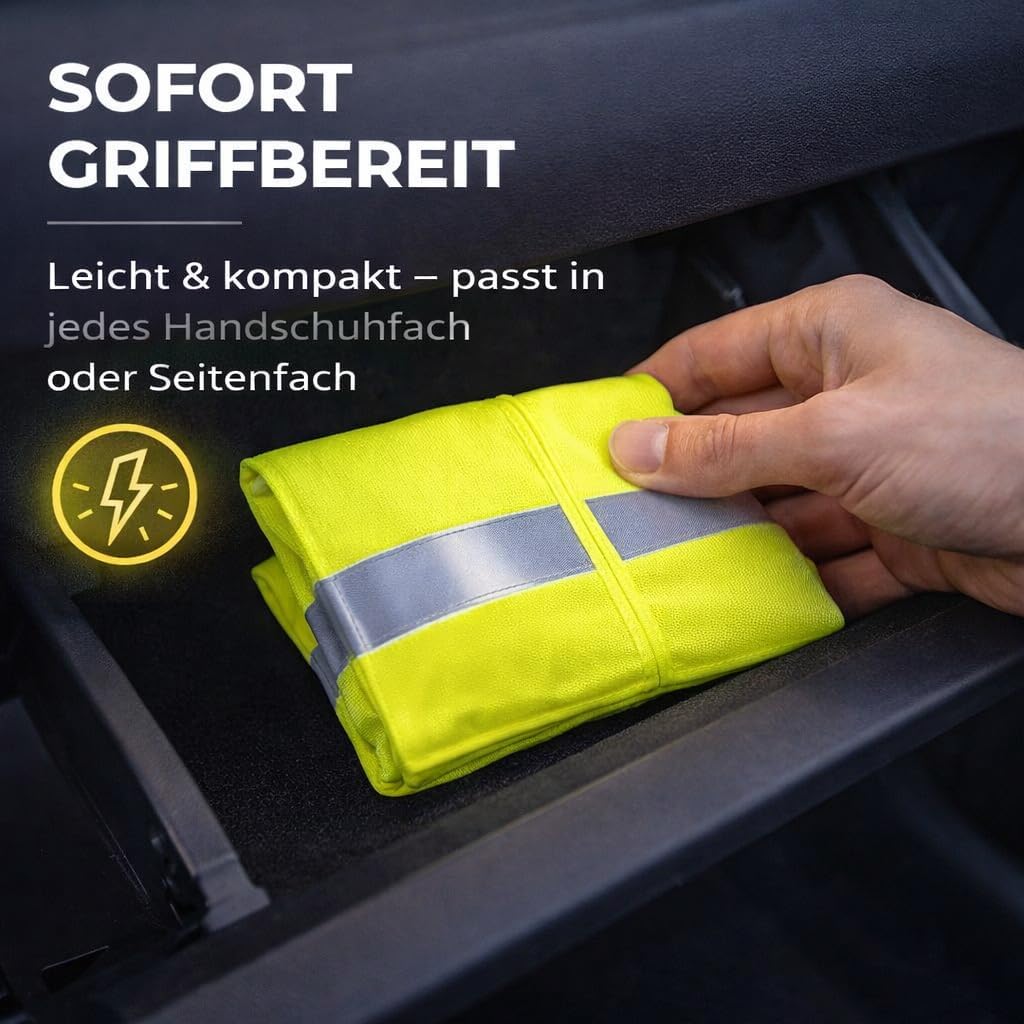 Thumbnail 4 de 2X Gilet di Sicurezza Auto 2026 Giallo ISO20471