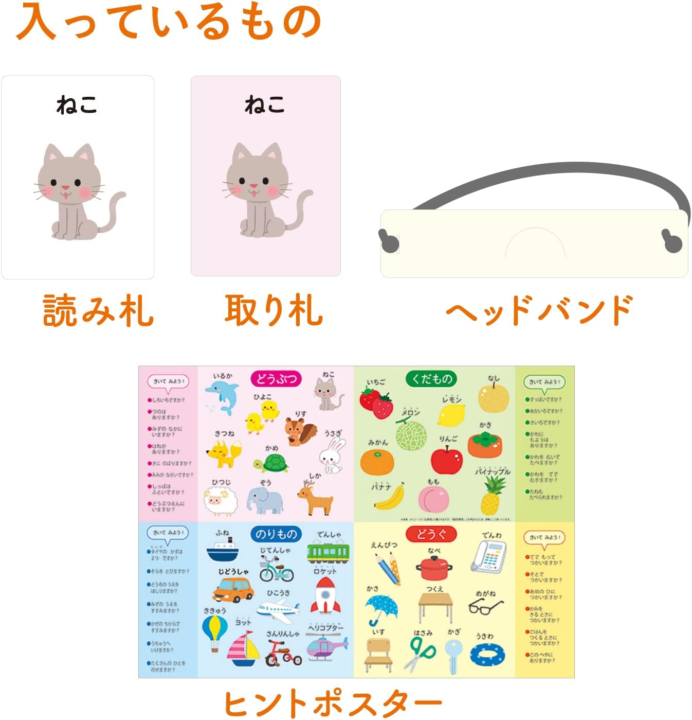 Detalle 2 de 学研 わたしはなあに?カードゲーム 83067|3つの遊び方・文字が読めなくても楽しめる