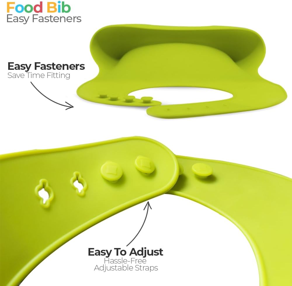 Thumbnail 3 de Callowesse Baby Long-Lasting Durable Silicone Bib with No Mess Pouch