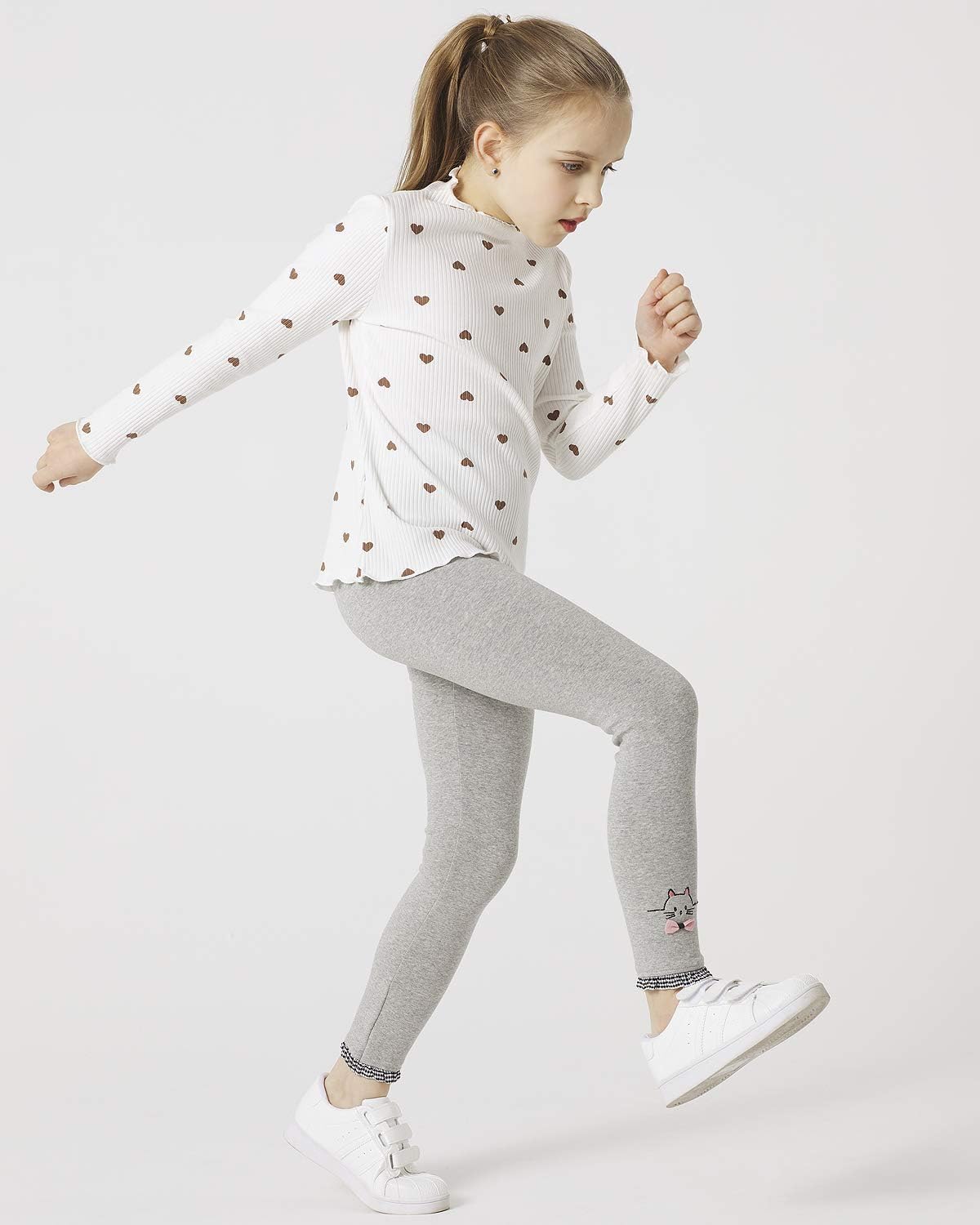 Detalle 2 de Adorel Mädchen Leggings Baumwolle 2er-Pack