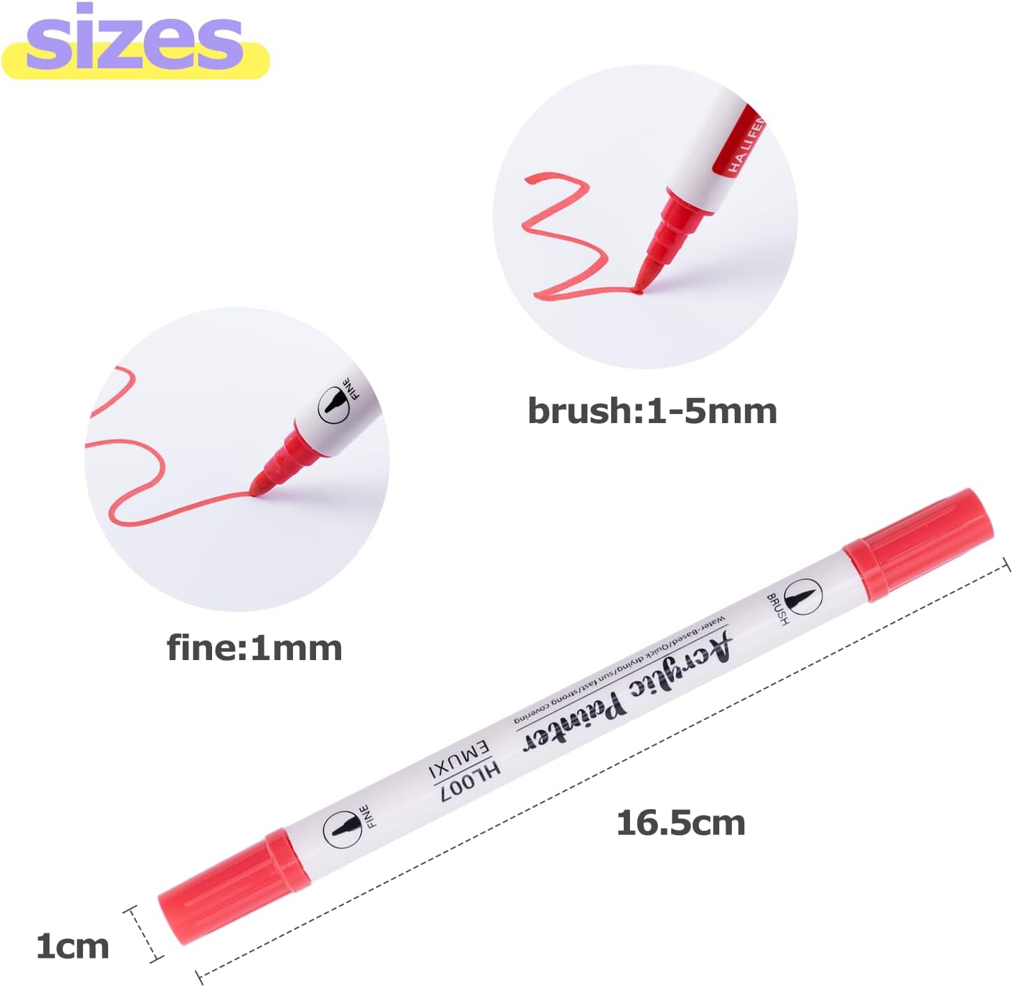 Thumbnail 1 de Feutre acrylique 24 couleurs 🎨