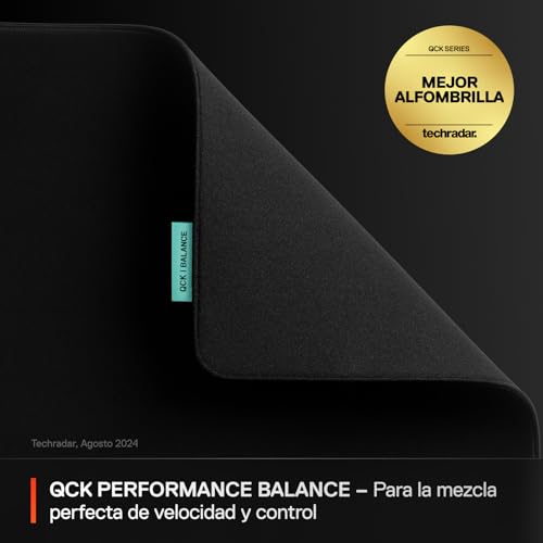 Thumbnail 1 de SteelSeries Alfombrilla QcK L Performance Balance: densidad, deslizamiento y costuras suaves para FPS/MOBA/RTS/MMO
