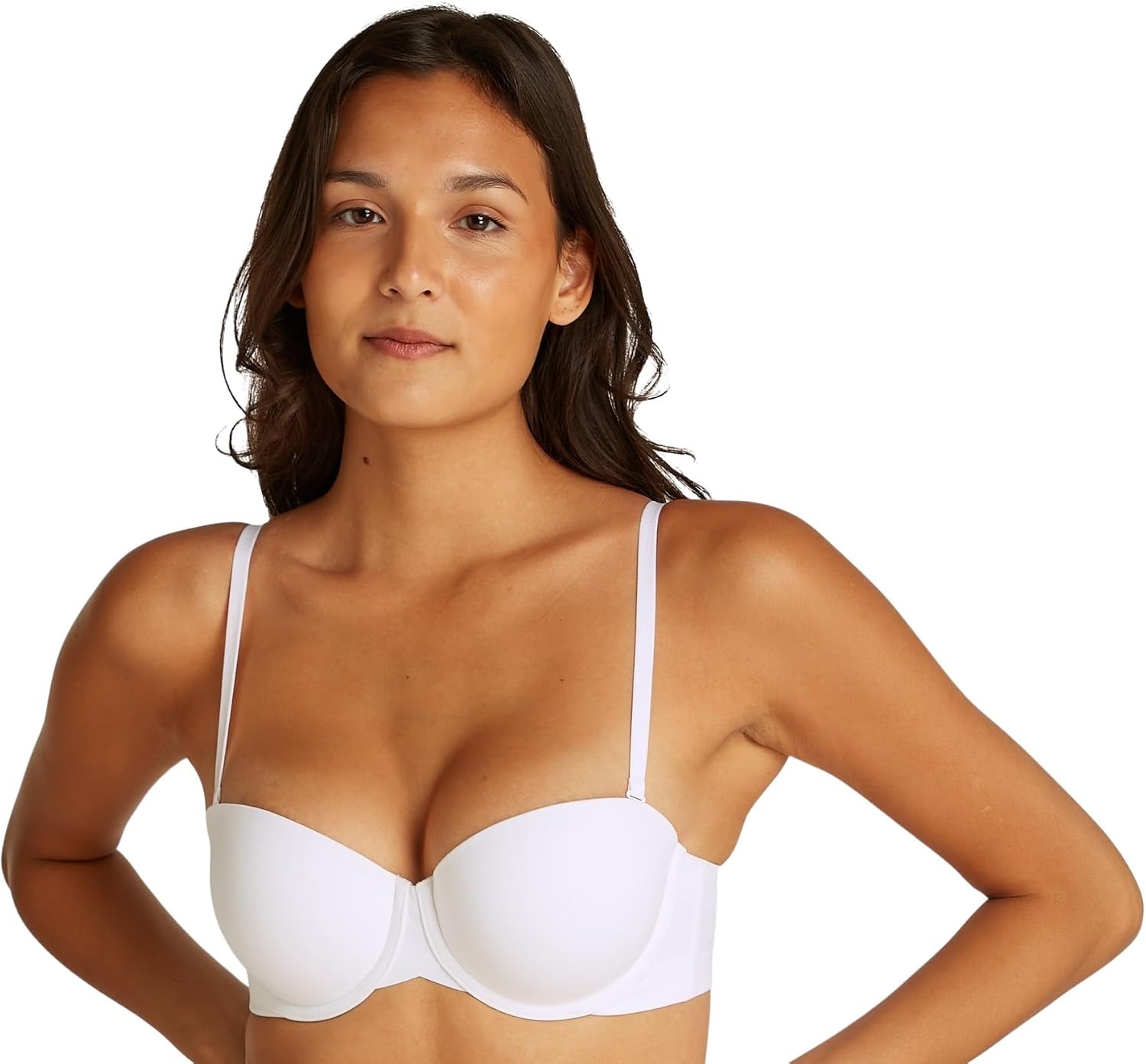 Detalle de Calvin Klein Women’s Lightly Lined Strapless Bra with Stretch