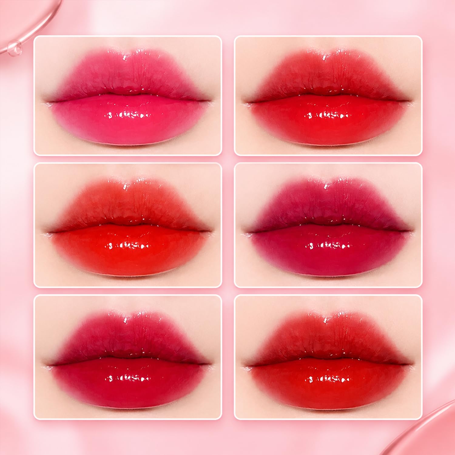 Detalle 2 de Lip Stain: 6 Colors Lip Tint Stain Mini Liquid Lipstick Set