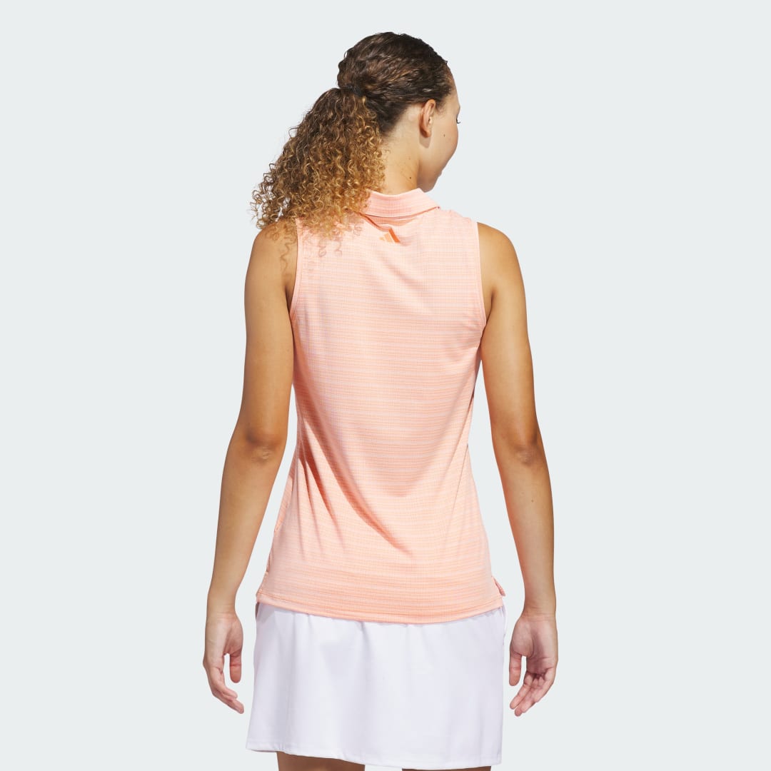 Detalle de POLO de Jacquard sin mangas Ultimate365 de Adidas
